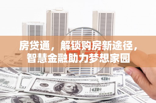 辽源房贷通，解锁购房新途径，智慧金融助力梦想家园