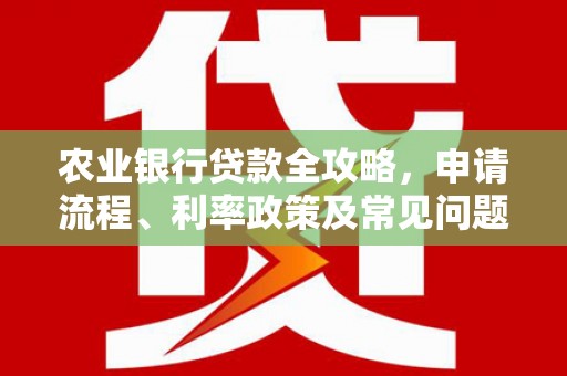 辽源农业银行贷款全攻略，申请流程、利率政策及常见问题解析