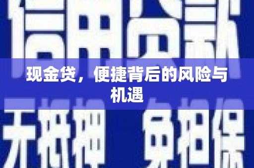 辽源现金贷，便捷背后的风险与机遇