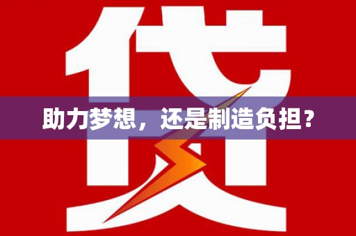 辽源助力梦想，还是制造负担？