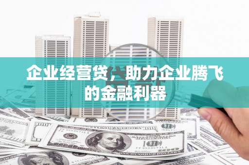 辽源企业经营贷，助力企业腾飞的金融利器