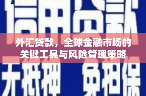 辽源外汇贷款，全球金融市场的关键工具与风险管理策略