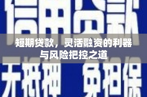 辽源短期贷款，灵活融资的利器与风险把控之道