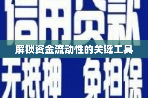 辽源解锁资金流动性的关键工具