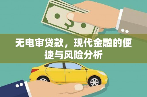 辽源无电审贷款，现代金融的便捷与风险分析