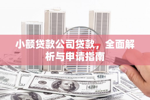 辽源小额贷款公司贷款，全面解析与申请指南