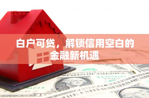 辽源白户可贷，解锁信用空白的金融新机遇