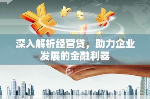 辽源深入解析经营贷，助力企业发展的金融利器