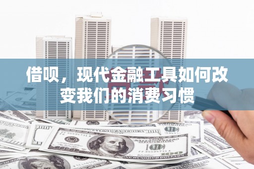 辽源借呗，现代金融工具如何改变我们的消费习惯