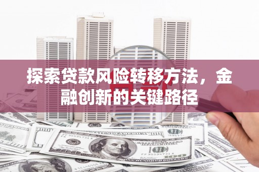 辽源探索贷款风险转移方法，金融创新的关键路径