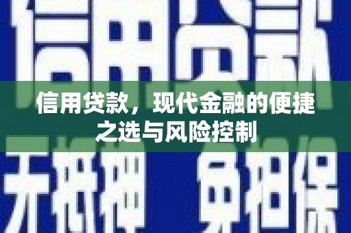 辽源信用贷款，现代金融的便捷之选与风险控制