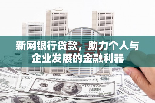 辽源新网银行贷款，助力个人与企业发展的金融利器