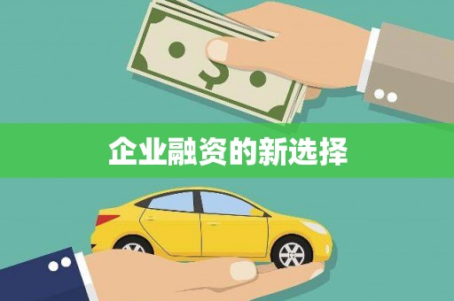 辽源企业融资的新选择