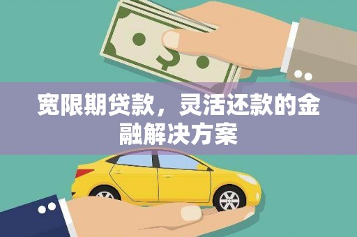 辽源宽限期贷款，灵活还款的金融解决方案