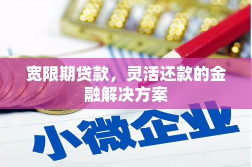 辽源宽限期贷款，灵活还款的金融解决方案