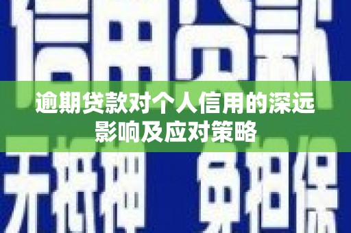 辽源逾期贷款对个人信用的深远影响及应对策略