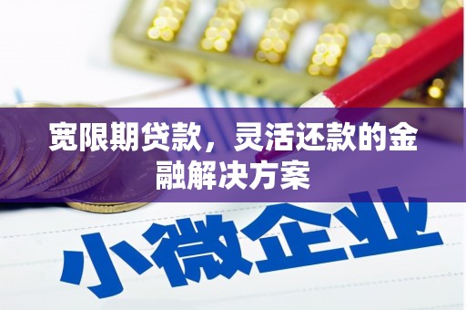 辽源宽限期贷款，灵活还款的金融解决方案
