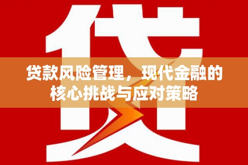 辽源贷款风险管理，现代金融的核心挑战与应对策略