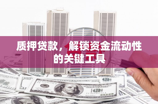 辽源质押贷款，解锁资金流动性的关键工具