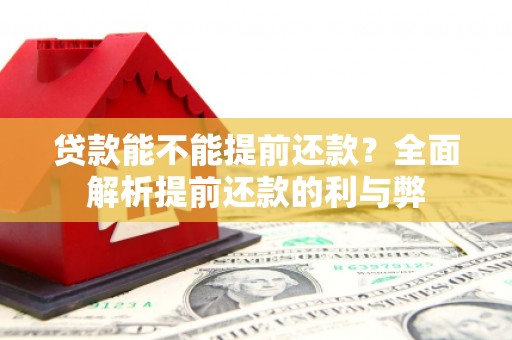 辽源贷款能不能提前还款？全面解析提前还款的利与弊