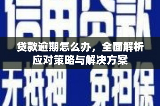 辽源贷款逾期怎么办，全面解析应对策略与解决方案