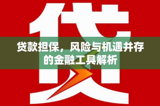 辽源贷款担保，风险与机遇并存的金融工具解析