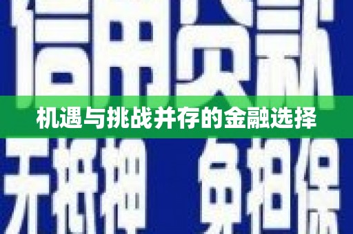 辽源机遇与挑战并存的金融选择