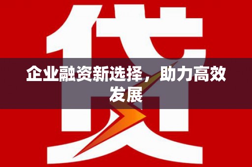 辽源企业融资新选择，助力高效发展