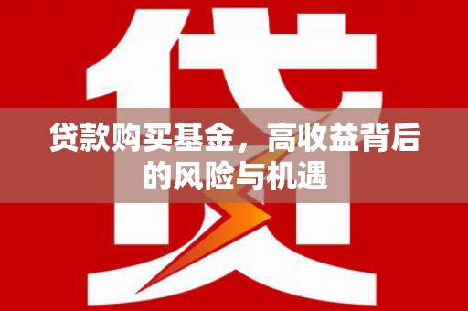 辽源贷款购买基金，高收益背后的风险与机遇